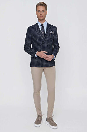 C 631 Slim Fit Lacivert Spor Ceket