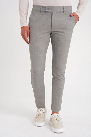 P 1086 Slim Fit Bej Spor Pantolon