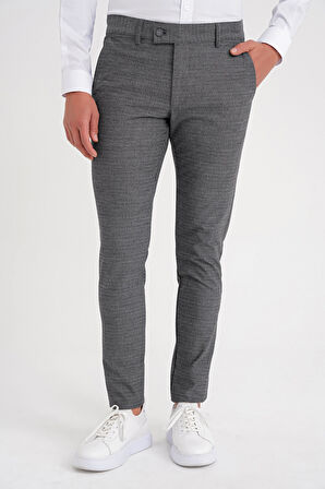 P 1086 Slim Fit Füme Spor Pantolon