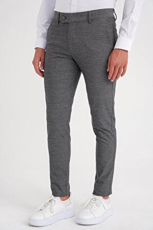 P 1086 Slim Fit Füme Spor Pantolon