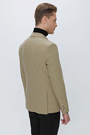 C 632 Slim Fit Bej Spor Ceket