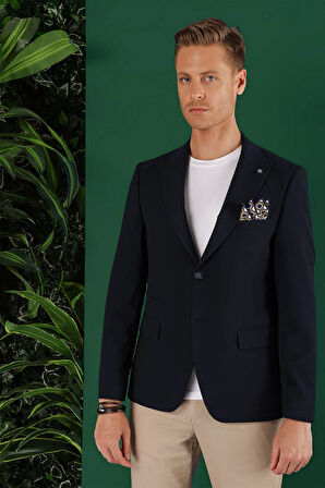 C 632 Slim Fit Lacivert Spor Ceket