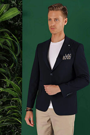 C 632 Slim Fit Lacivert Spor Ceket