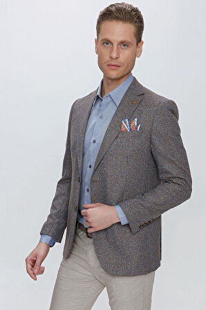 C 633 Slim Fit Tütün Spor Ceket
