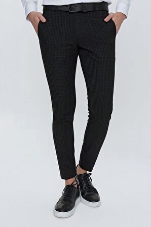 P 1103 Slim Fit Siyah Spor Pantolon