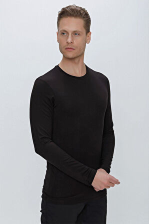 TS 842 Siyah Spor T-Shirt