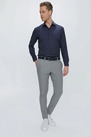 P 1103 Slim Fit Gri Spor Pantolon