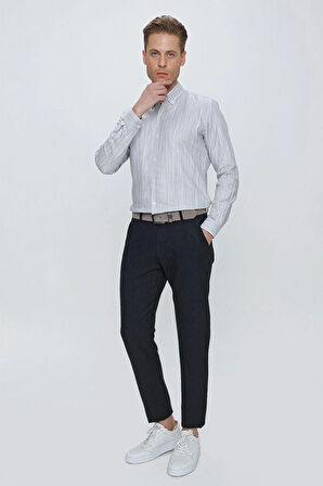 P 1105 Slim Fit Siyah Spor Pantolon
