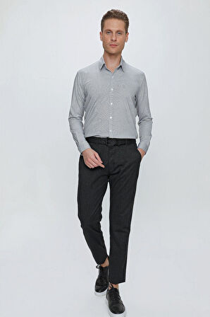 P 1104 Slim Fit Siyah Spor Pantolon