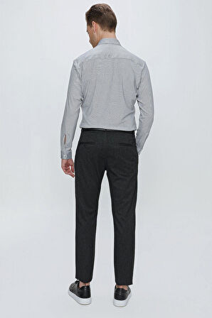 P 1104 Slim Fit Siyah Spor Pantolon