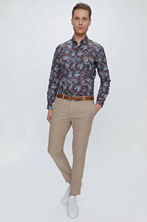 P 1111 Slim Fit Taba Spor Pantolon