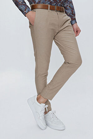 P 1111 Slim Fit Taba Spor Pantolon
