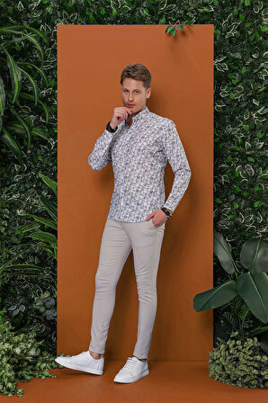 P 1112 Slim Fit Taş Spor Pantolon