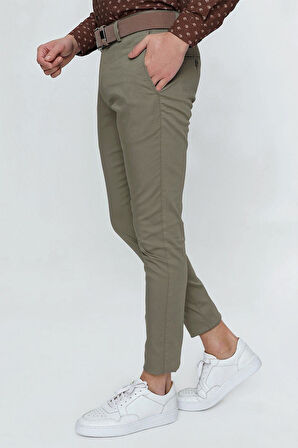 P 1112 Slim Fit Haki Spor Pantolon