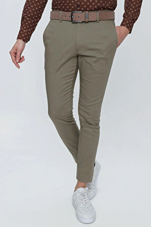 P 1112 Slim Fit Haki Spor Pantolon