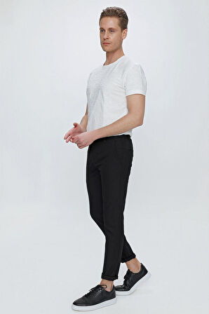 ATP 032 Slim Fit Siyah Spor Pantolon