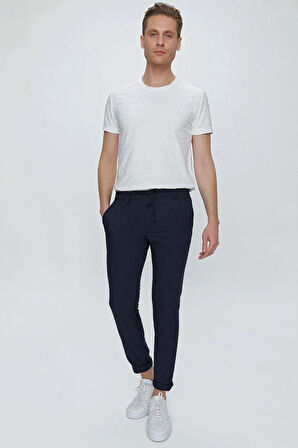 ATP 032 Slim Fit Lacivert Spor Pantolon