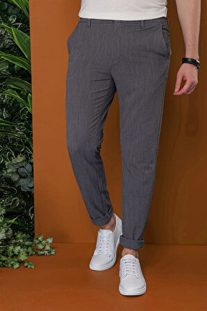 P 1113 Slim Fit Füme Spor Pantolon