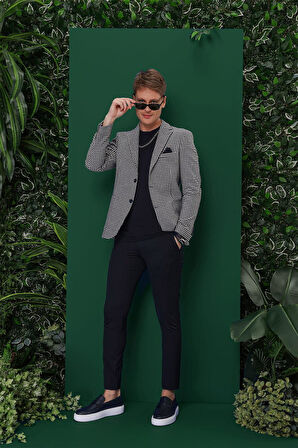 C 638 Slim Fit Lacivert Spor Ceket