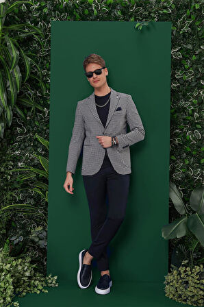 C 638 Slim Fit Lacivert Spor Ceket