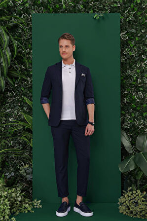 C 639 Slim Fit Lacivert Spor Ceket