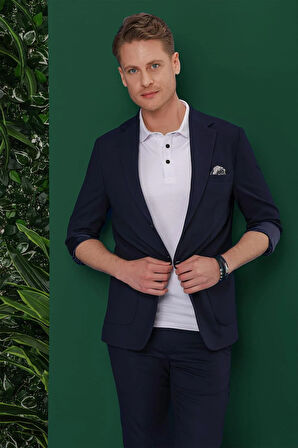 C 639 Slim Fit Lacivert Spor Ceket