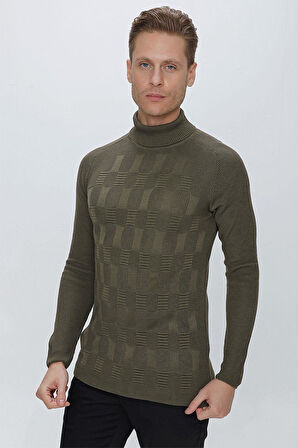 TR 852 Slim Fit Haki Klasik Triko