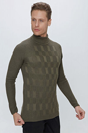 TR 852 Slim Fit Haki Klasik Triko