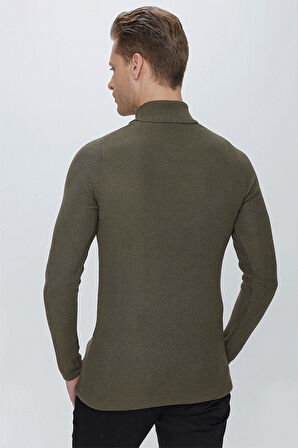 TR 852 Slim Fit Haki Klasik Triko