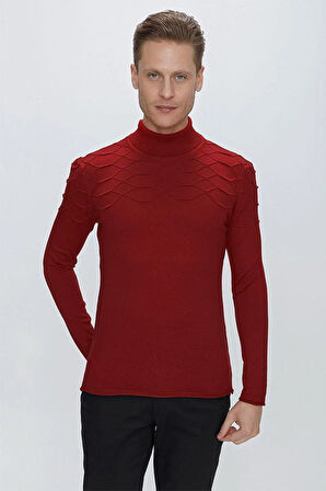 TR 851 Slim Fit Kırmızı Klasik Triko