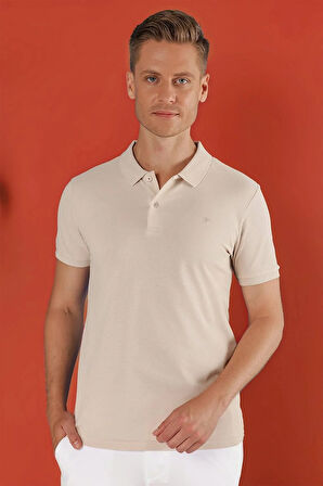 TS 845 Bej Spor T-Shirt
