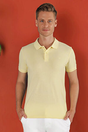 TS 845 Sarı Spor T-Shirt