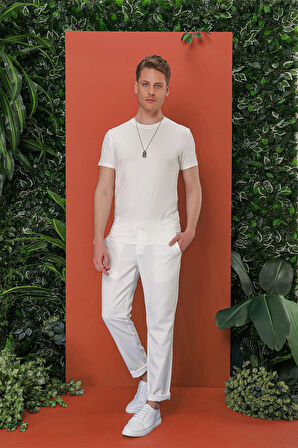 TS 847 Beyaz Spor T-Shirt