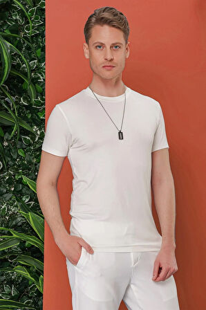 TS 847 Beyaz Spor T-Shirt