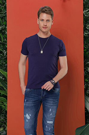 TS 846 Lacivert Spor T-Shirt