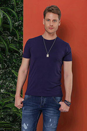 TS 846 Lacivert Spor T-Shirt