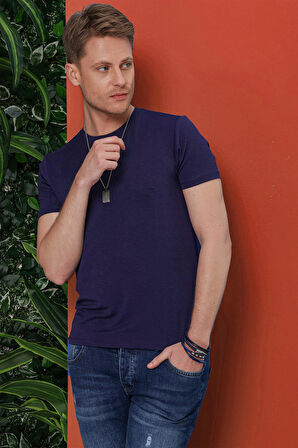 TS 846 Lacivert Spor T-Shirt