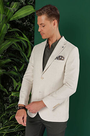 C 636 Slim Fit Taş Spor Ceket