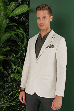 C 636 Slim Fit Taş Spor Ceket