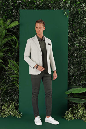 C 636 Slim Fit Mavi Spor Ceket