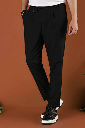 P 1119 Slim Fit Siyah Spor Pantolon
