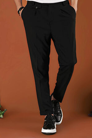 P 1119 Slim Fit Siyah Spor Pantolon