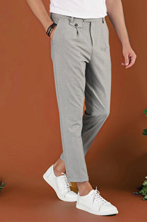 P 1119 Slim Fit Gri Spor Pantolon