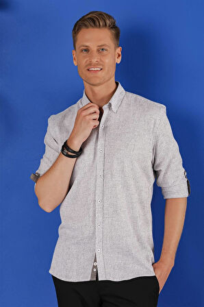G 1555 Slim Fit Vizon Klasik Gömlek