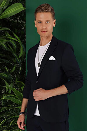 C 643 Slim Fit Lacivert Spor Ceket