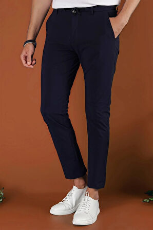 P 1121 Slim Fit Lacivert Spor Pantolon