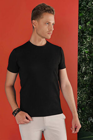 TS 852 Siyah Spor T-Shirt