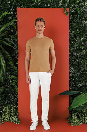 TS 852 Bej Spor T-Shirt