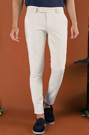 P 1120 Slim Fit Krem Spor Pantolon