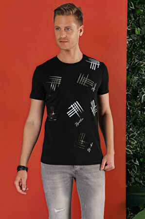 TS 857 Siyah Spor T-Shirt